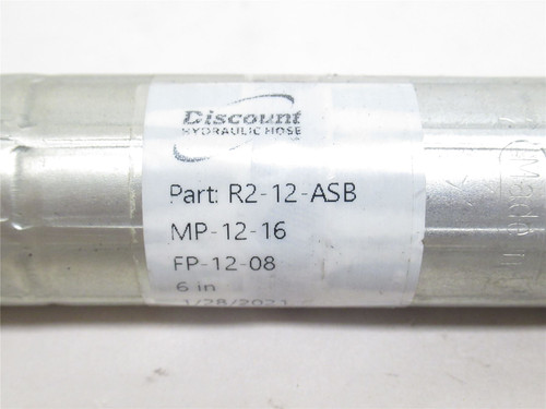 Discount Hose  R2-12-ASB-6X1/2X1; Hose 6"L 3/4"ID 1/2 & 1"NPT
