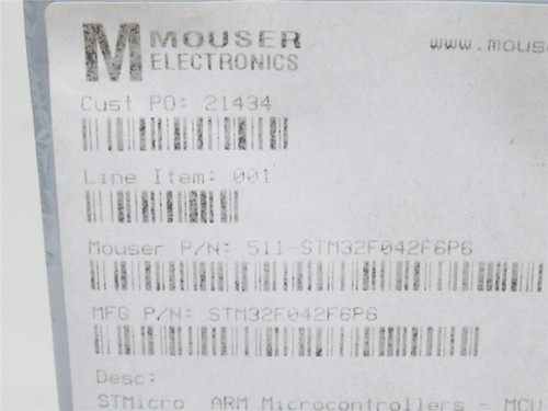 STMicroelectronics 506-147873-1; Lot-10; ARM Microcontrollers