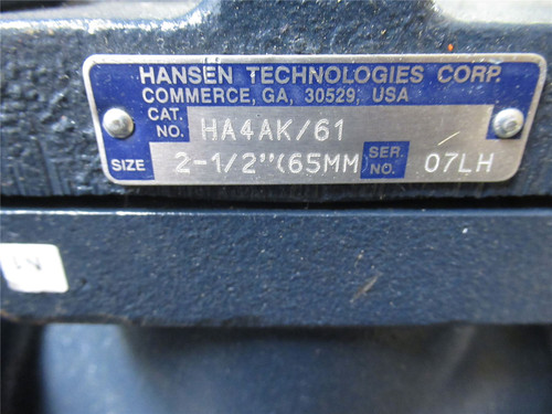 Hansen HA4AK/61; Reseating Relief Pressure Regulator 2-1/2"
