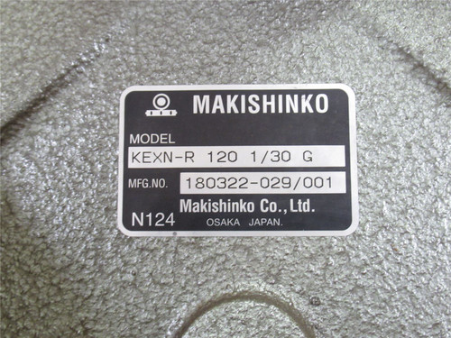 Makishinko KEXN-R-120-1/30-G; Gear Speed Reducer; 30:1 Ratio