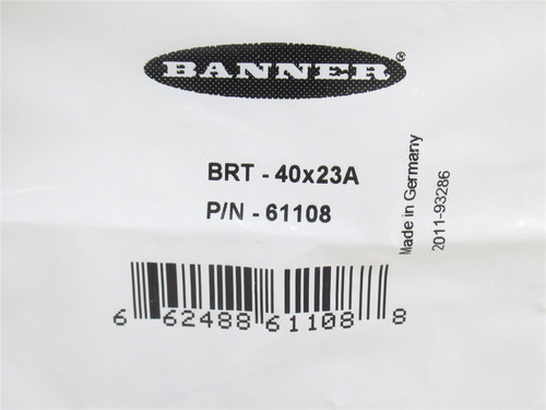 Banner 61108; Retroreflective Target 40mm x 23mm; Rectangular