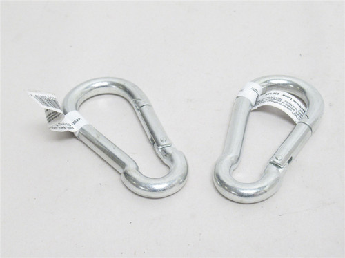 Koch 245373; Lot-2 Zinc-Plated Cast Aluminum Spring Snaps