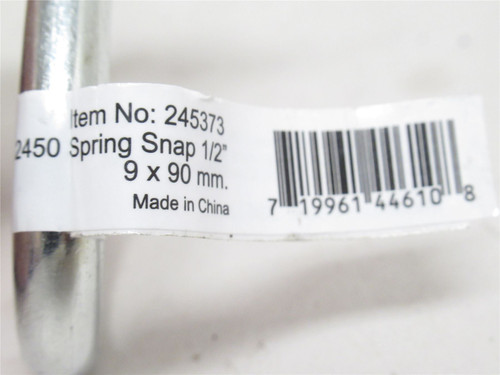 Koch 245373; Lot-2 Zinc-Plated Cast Aluminum Spring Snaps