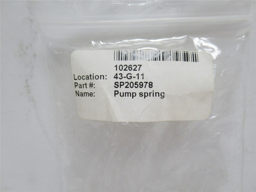 Videojet SP205978; Lot-2 Pump Springs; 3/4"ID; 2-7/16" Long