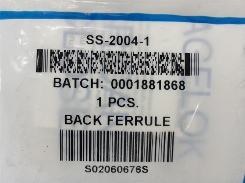 Swagelok SS-2004-1; SS Back Ferrule for 1-1/4" Tube Fitting