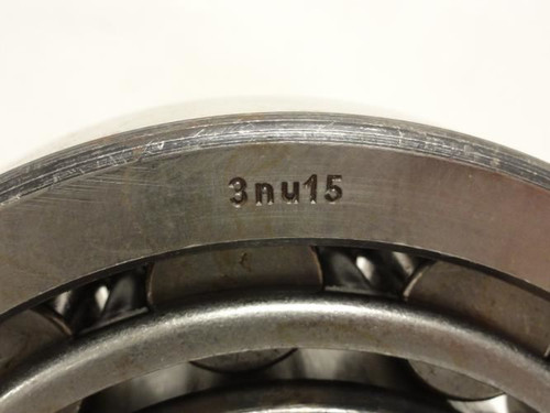 SKF 3nu15; Roller Bearing; 75mm ID x 160mm OD x 37mm W