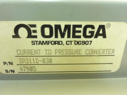 Omega IP311D-030; Current to Pressure Converter