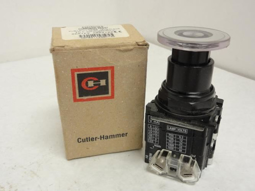 Cutler-Hammer E34YED19-5; Push/Pull Switch; Clear; 250V; 2-NC