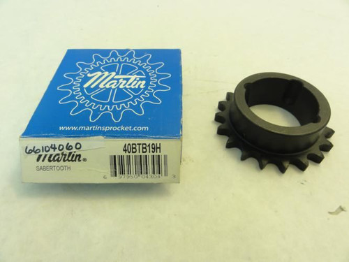 Martin 40BTB19H-1210; Bushed Sprocket # 40; 19T