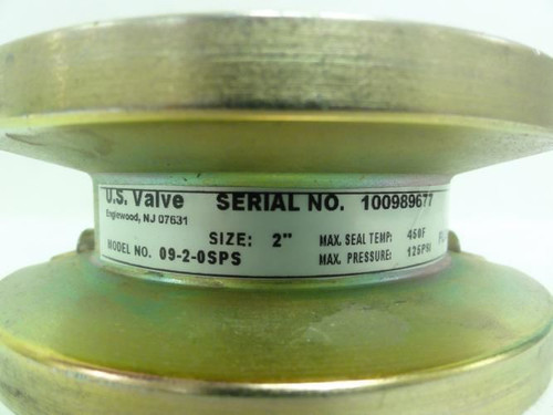 US Valve 09-2-0SPS; Check Valves; 2" ID; 125PSI