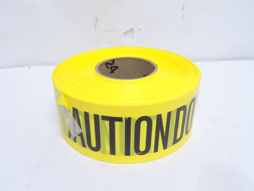 Harris BT08EC-3; Barricade Tape; Black/Yellow; DO NOT ENTER