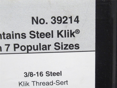 Marson M39214; Steel Klik Thread-Sert Kit