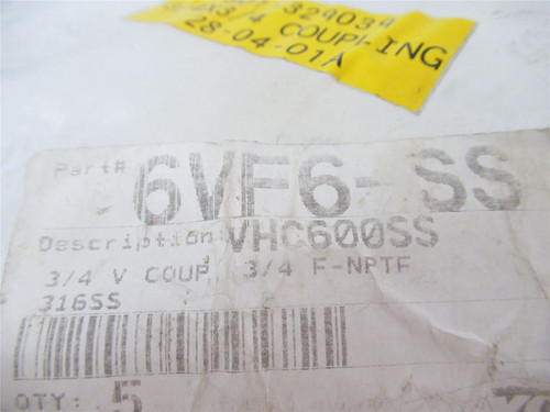 Dixon 6VF6-SS; Hydraulic Coupler Quick Female 3/4" 1.5" HEX