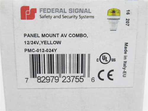Federal Signal PMC-012-024Y; Audible/Visual Signal 12/24VDC