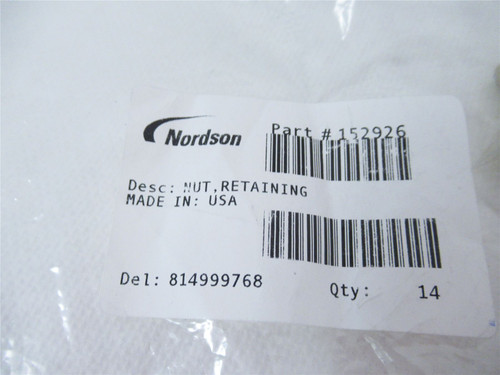Nordson 152926; Lot-10 Nut Retaining