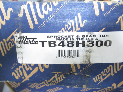 Martin TB48H300; Bushed V-Belt Pulley; 48 Tooth; 3" Belt