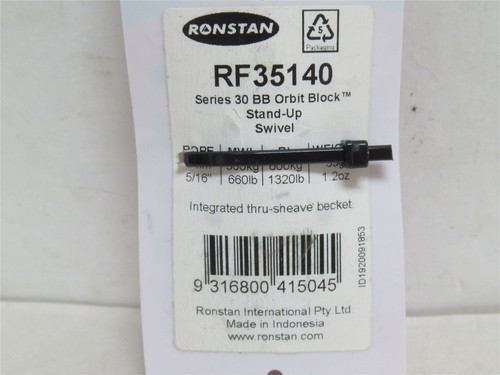 Ronstan RF35140; Ball Bearing Stand-Up Swivel Orbit Block