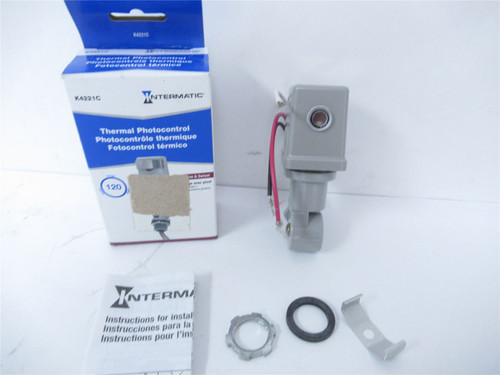 Intermatic K4221C; Photo Sensor Thermal 120 V Swivel
