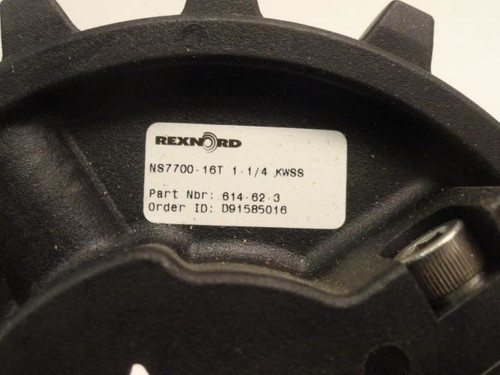Rexnord 614-62-3; Sprocket NS7700-16T 1-1/4 KWSS