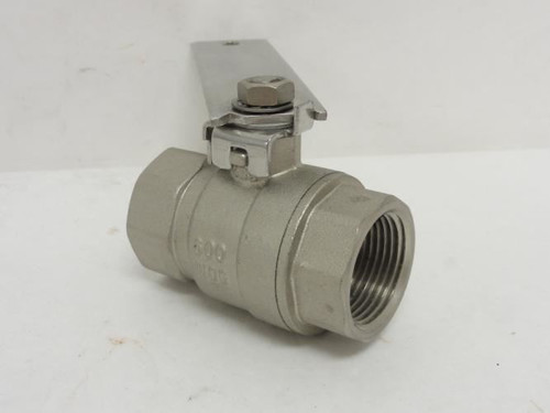 China MDL-UNKN-149236; Inline Ball Valve; SS; 1 FNPT; 600WOG