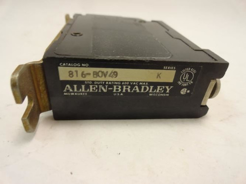 Allen-Bradley 816-BOV49; Single Pole Overload Relay