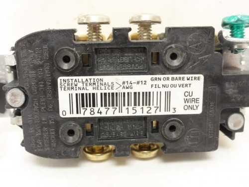 Levitron 5320-ICP; Lot-3; Duplex Receptacle; 15A; 125V; Ivory