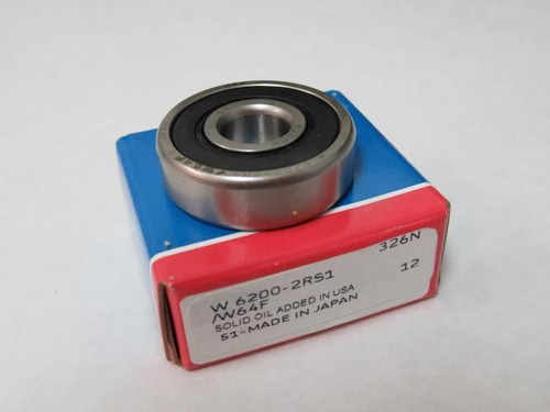 SKF 6200-2RS1/W64F; Deep Groove Ball Bearing; 10mm ID; 30mm OD