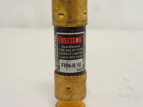 Bussmann FRN-R-10; Lot-2 Fusetron Time Delay Fuse; 10A; 250VAC