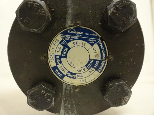 Flowserve 45269-1-R13; Check Valve; 3/4NPT; 1975PSI@100Deg F