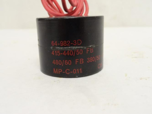 Asco 64-982-3D; Solenoid Coil; 415-440/480VAC