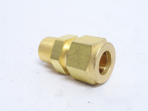 Swagelok B-810-1-6; Brass Tube Fitting; 1/2" Tube x 1/2NPT