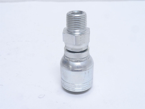 Eaton 1AA6PS8; Swivel Crimp Fitting; 3/8NPT x 1/2" Tube
