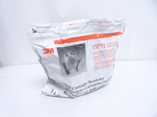 3M 53P71; Half Mask Respirator Ki; W/Cartridges; Size: Large