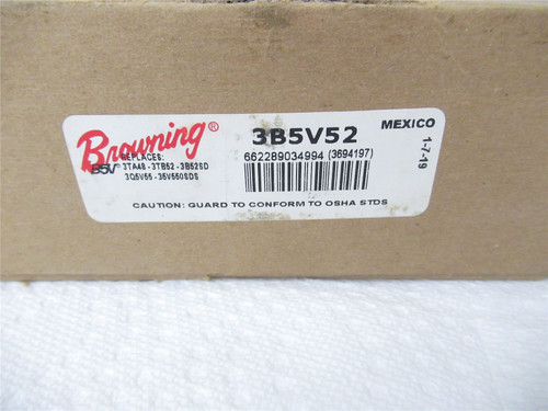 Browning 3B5V52; Belt Pulley V 3 Groove 5.3000in (5V) in (A)