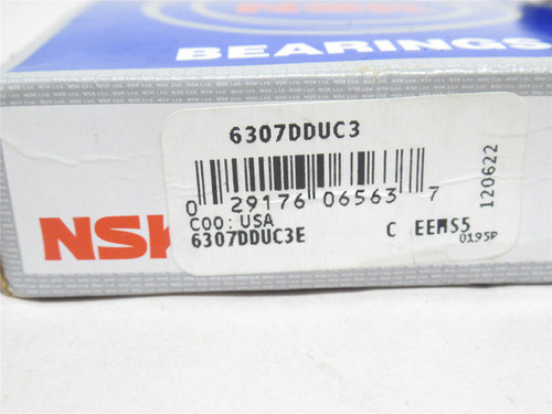 NSK 6307DDUC3; Ball Bearing; 35mmID x 80mmOD x 21mm Wide