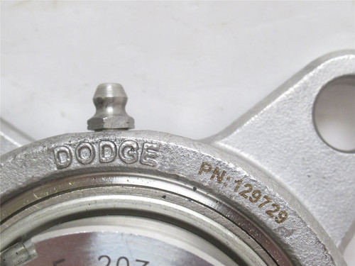 Dodge F4B-GTEZ-107-SHCR; Flange Bearing 129729; SS; 1-7/16"ID