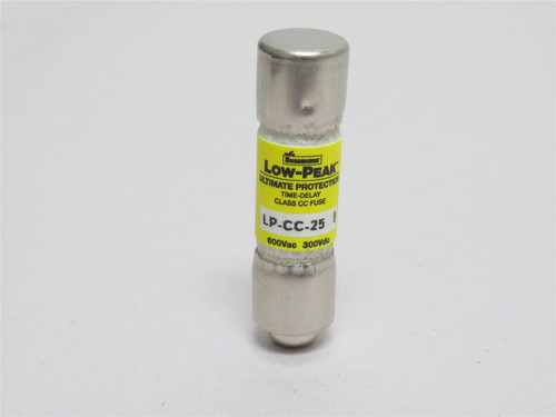 Bussmann LP-CC-25; Time Delay Fuse 25A 600VAC; 300VDC