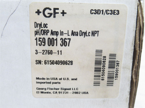 GF 159 001 367; Twist-Lock pH-ORP Preamplifier; 3/4NPT