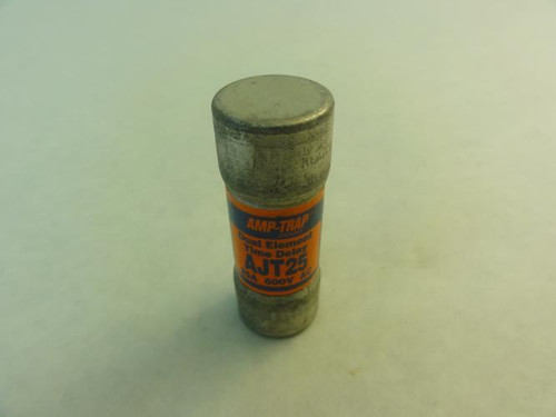 Amp-Trap AJT25; Dual Element Time Delay Fuse; 25A; 600VAC