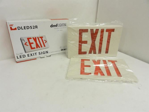dmf LIGHTING DLED52R; LED Exit Sign 120/277VAC