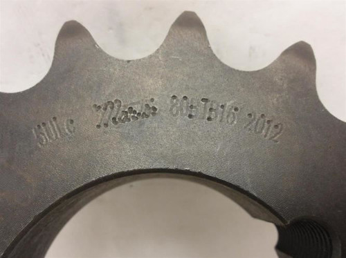 Martin 80BTB16-2012; Bushed Sprocket # 80 16T; Reverse Mount
