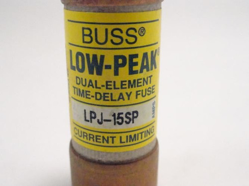 Bussmann LPJ-15SP; Fuse; 15Amp; 600VAC
