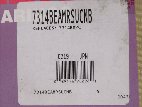 NSK 7314BEAMRSUCNB; AC Ball Bearing; 70mmID; 150mmOD; 35mmW