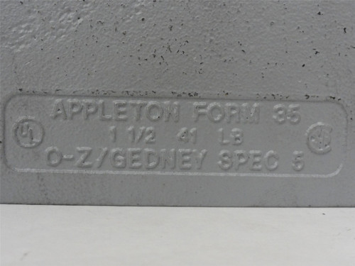 Appleton LB-150M; Threaded Conduit Body; 1-1/2"; Form 35