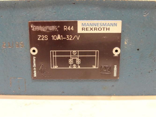 Rexroth R900407440; Piloted Open Check Valves; Sandwich Module