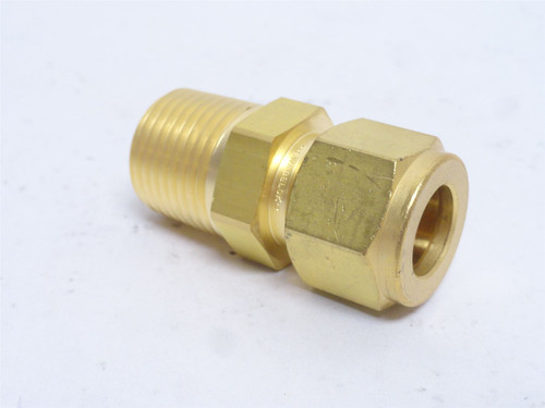 Swagelok B-810-1-8; Brass Tube Fitting; 1/2" Tube x 1/2NPT