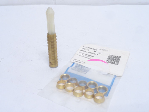 Swagelok B-603-1; Lot-21; Brass Front Ferrules; Size: 3/8"