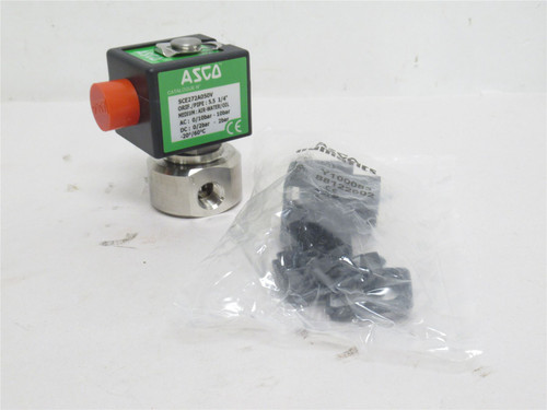 Asco SCE272A050V; Solenoid Air Valve; SS; 1/4NPT; 10BAR; 120V