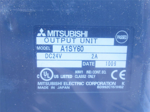 Mitsubishi A1SY60; Digital Output Local Unit Module; 24VDC
