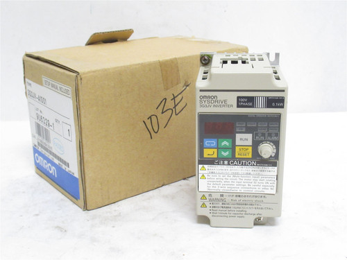 Omron 3G3JV-A1001; AC Drive 1Ph 115V IN / 3PH 230V 3.2A OUT